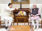 During his meeting with Prime Minister #Narendra Modi, the Chief Minister