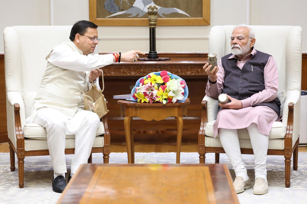 During his meeting with Prime Minister #Narendra Modi, the Chief Minister